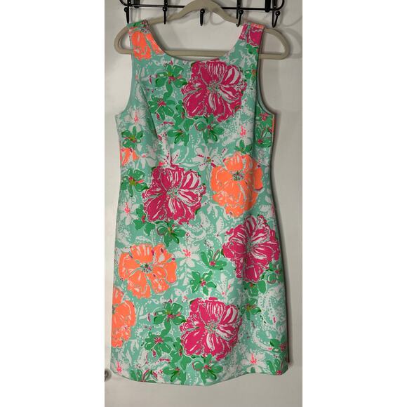 NWOT- Lilly Pulitzer Eden Poolside Blue Beach Walk A-Line Shift Dress Medium - Picture 3 of 6